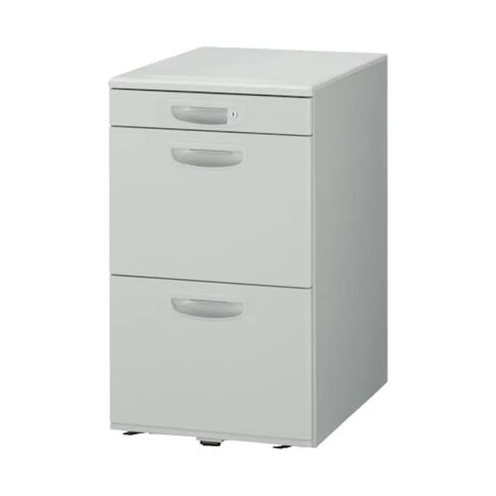 ライオン事務器(LION) 395x 600x681mm/3段 ワゴン(ストッパー付) EA954DF-151(CDC)【別送品】