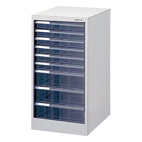 ナカバヤシ キャビネット(トレー型) 277x336x622mm/浅6・深3段 EA954FD-37 4518340073074【別送品】