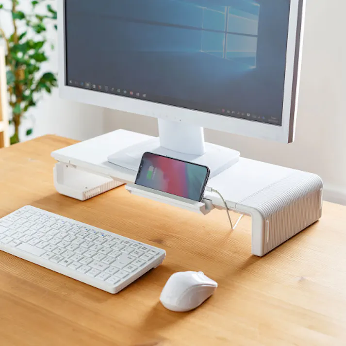 サンワサプライ 420-520x200x80mm モニタースタンド(横幅可変) EA954HC-319(CDC)【別送品】