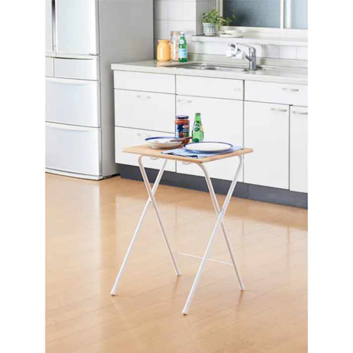 デスク(折畳式) 500x500x700mm EA954HC-51A 4550061121757【別送品】