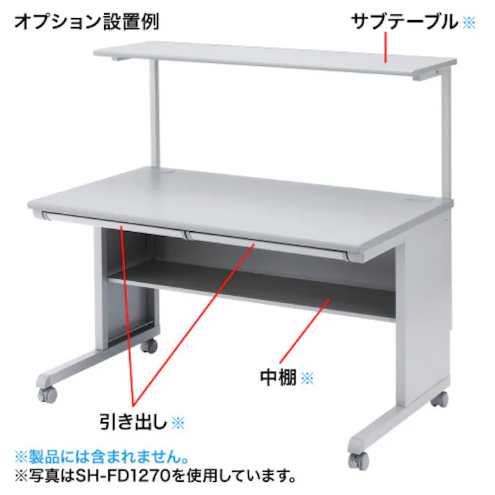 サンワサプライ 平デスク 800x700x700mm EA954HC-563 4518340110342【別送品】