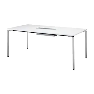 ライオン事務器(LION) ミーティングテーブル(配線ボックス付) 1200x900x720mm EA954HC-814 4518340056701【別送品】