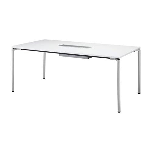 ライオン事務器(LION) ミーティングテーブル(ホワイト) 1200x750x720mm EA954HC-824 4518340058316【別送品】