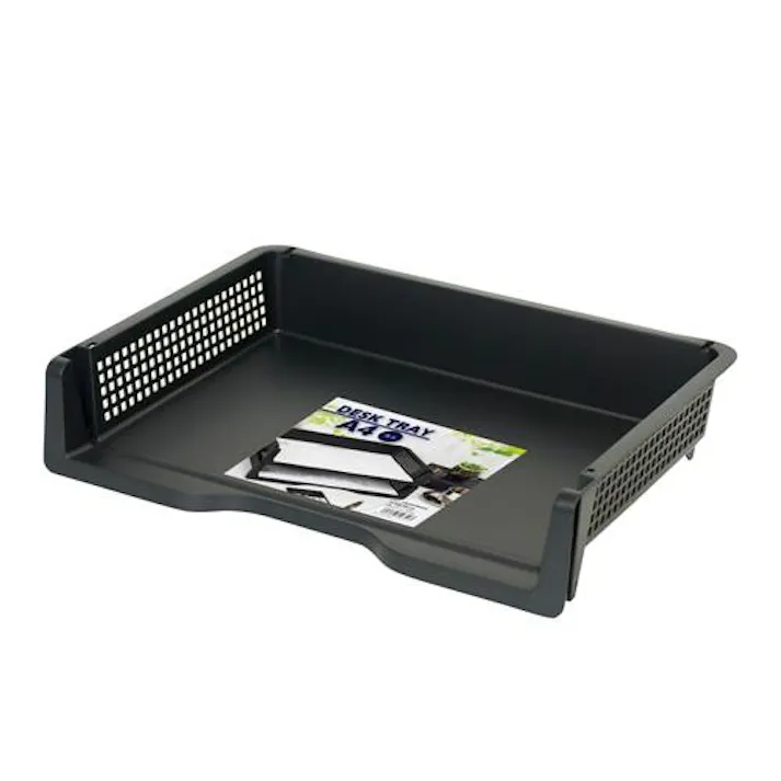 ナカバヤシ 339x241x70mm デスクトレー(黒/10個) EA954T-24(CDC)【別送品】