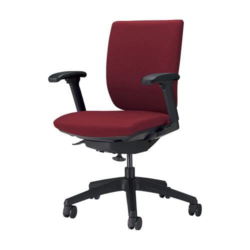 ライオン事務器(LION) ビジネスチェアー(ボルドー) EA956XA-161 4518340068162【別送品】