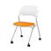 ライオン事務器(LION) 折り畳み椅子(キャスター付/オレンジ) EA956XA-183 4518340061835【別送品】