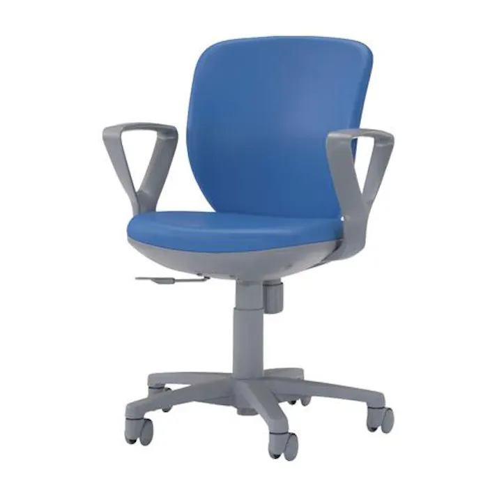 ライオン事務器(LION) ビジネスチェアー(ブルー) EA956XA-185 4518340238206【別送品】