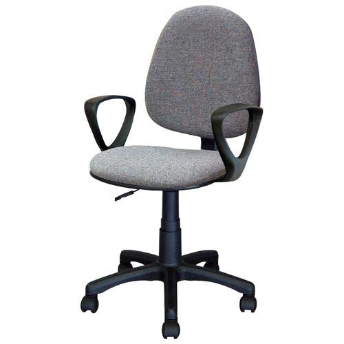 ナカバヤシ ワークチェアー(グレー/肘付) EA956XB-7 4518340068469【別送品】