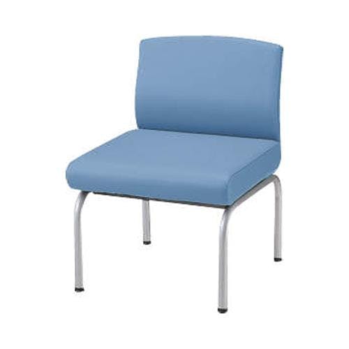 ライオン事務器(LION) ロビーチェア(背付き/ブルー) 550x600x730mm EA956XE-121 4518340063693【別送品】