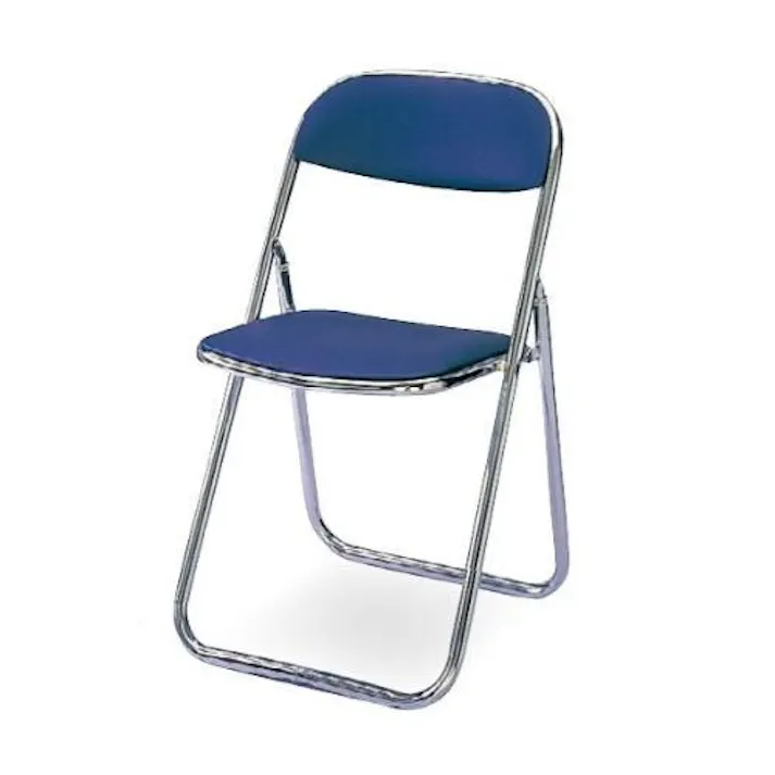 アイリスチトセ 折畳み椅子(ブルー) 430x478x735mm EA956XE-26 4518340161221【別送品】