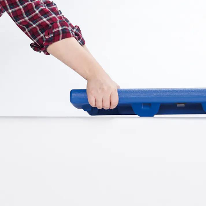 テラモト ベンチ(担架兼用/ブルー) 1780x460x380mm EA956XE-61A 4518340150690【別送品】