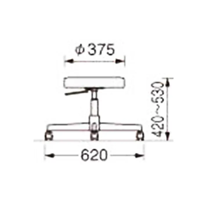 ライオン事務器(LION) ワークチェアー(導電性/ホワイト) EA956XW-47 4518340060128【別送品】
