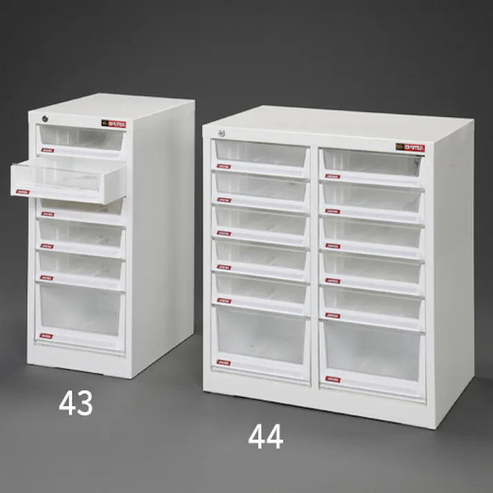 キャビネット 304x400x690-740mm/2列6段 EA957FC-44 4550061940655【別送品】