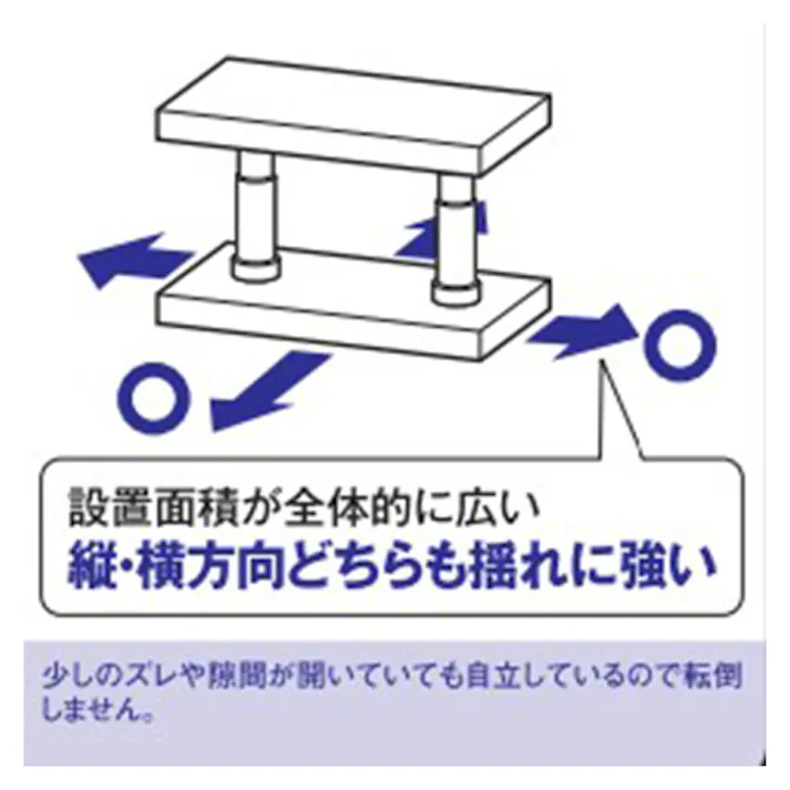 ティーエフサービス 家具転倒防止ポール(ホワイト) 550-800mm EA979CV-25 4550061259054【別送品】