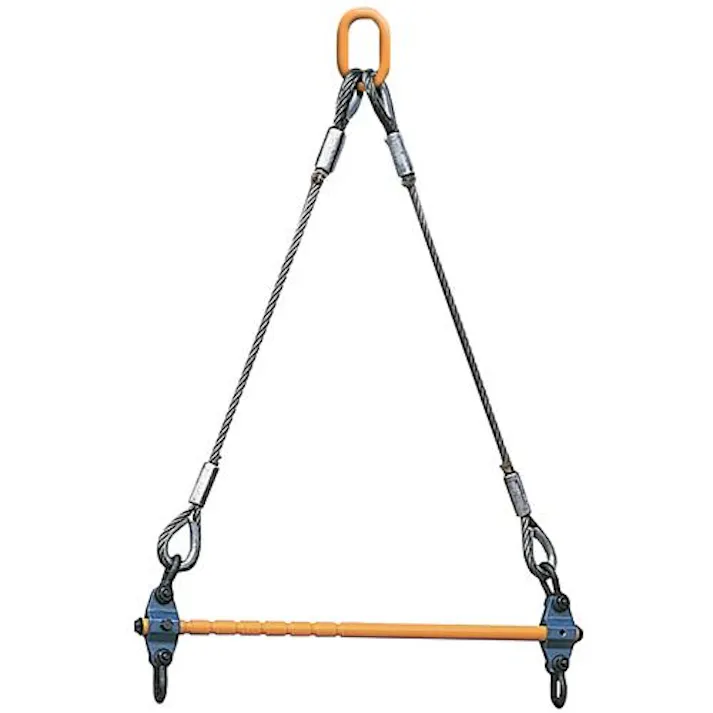 スーパーツール 長尺用天秤(ワイヤーロープ・リング付) 2.0ton EA981VH-10 4518340077348【別送品】
