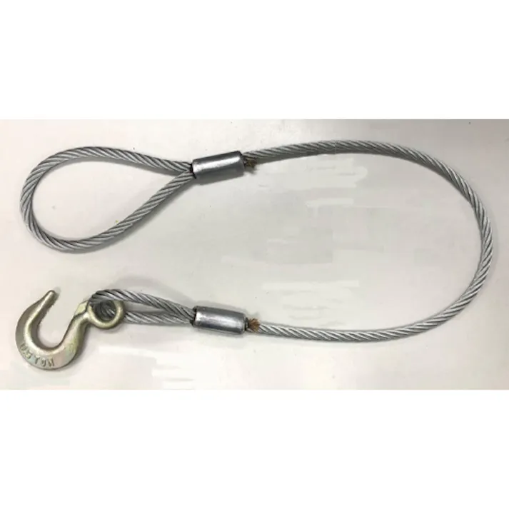 スリーエッチ フック付ワイヤー(片側アイ/ラッチ無) 0.5tonx2.5m EA981WR-12.5N 4518340331280【別送品】