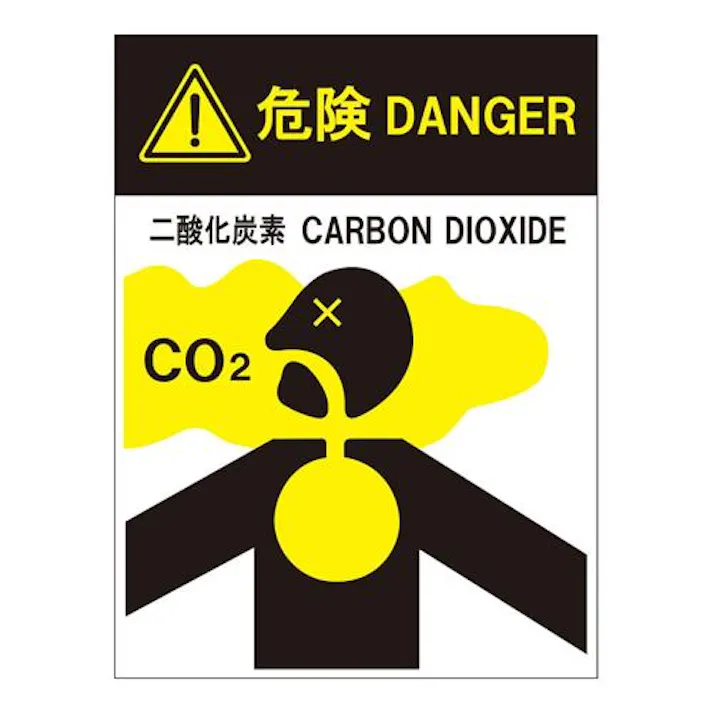 ユニット(UNIT) 400x300mm 二酸化炭素消火設備標識 EA983A-51(CDC)【別送品】