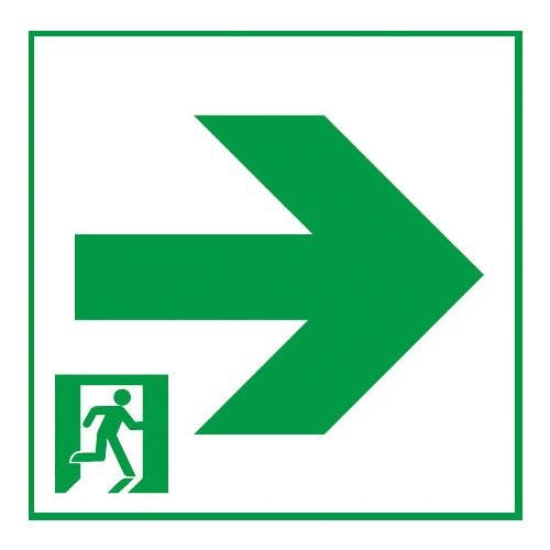 パナソニック(Panasonic) LED誘導灯用表示板(通路/右向矢印/C級) EA983AX-107 4518340090439【別送品】