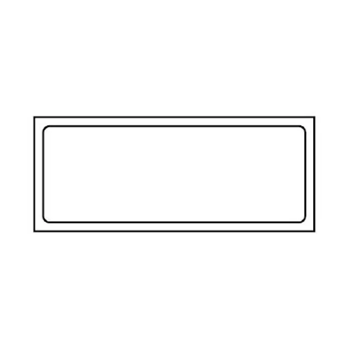 ユニット(UNIT) 132x312mm 置場標識用ステッカー(無地) EA983CF-51(CDC)【別送品】