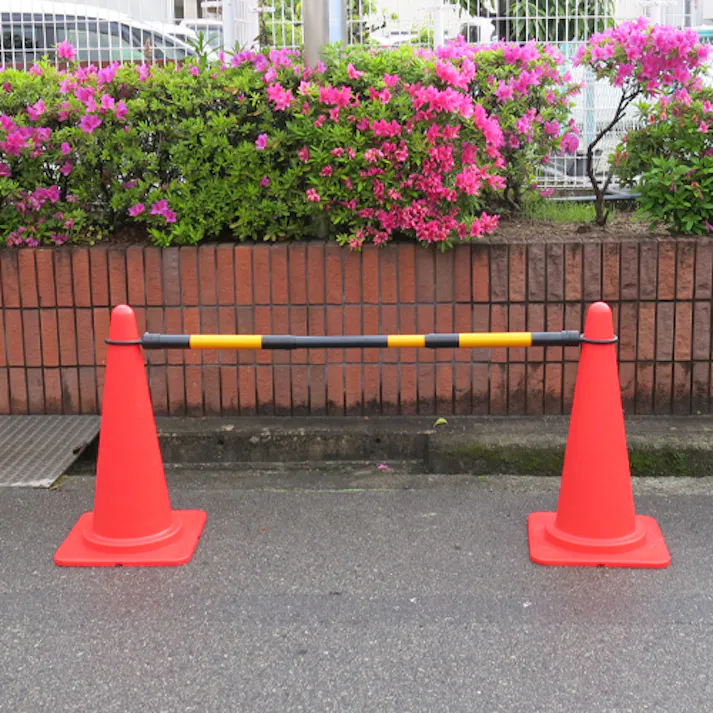 ミツギロン 伸縮ガードバー(黄/黒-2本) 1.1-1.8m EA983FV-16 4518340048072【別送品】