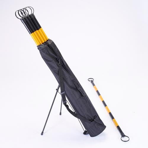 ミツギロン ガードバー(黄/黒-6本/自立式バッグ付) 1.5m EA983FV-1S 4550061416495【別送品】