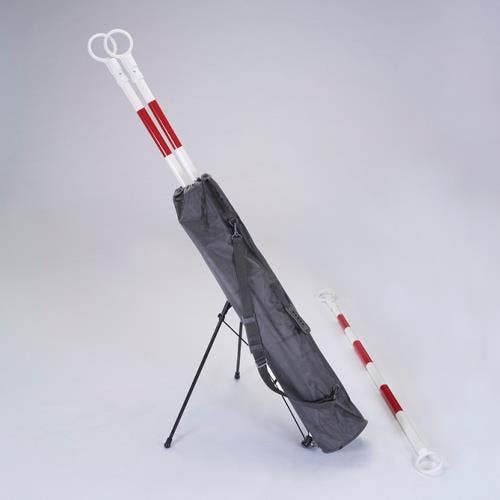 ミツギロン 伸縮ガードバー(赤/白-3本/バッグ付) 1.3-2.0m EA983FV-22S 4550061416488【別送品】