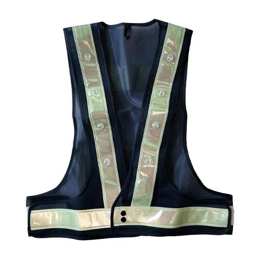 ミズケイ 安全ベスト・LED(蓄光・紺/白) EA983R-281 4518340169760【別送品】