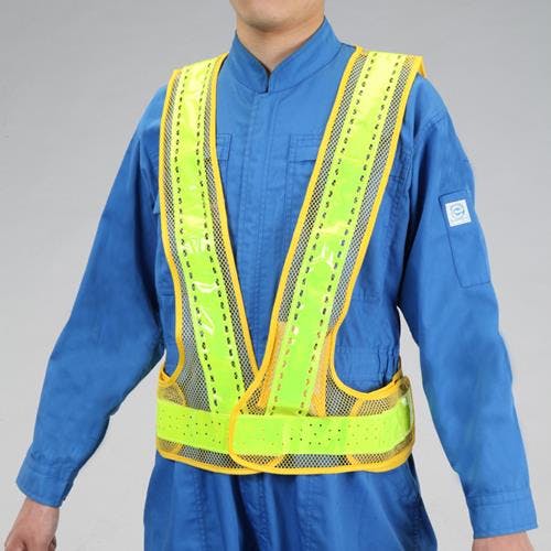 安全ベスト・LED(黄/黄) EA983R-553 4518340044289【別送品】