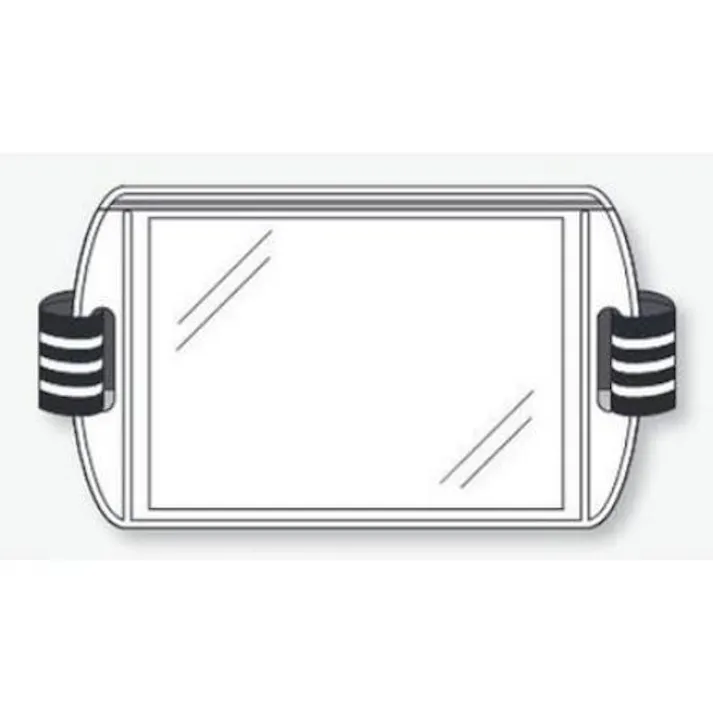 ユニット(UNIT) 145x 87mm 腕章名札(差込式・白) EA983RG-121(CDC)【別送品】