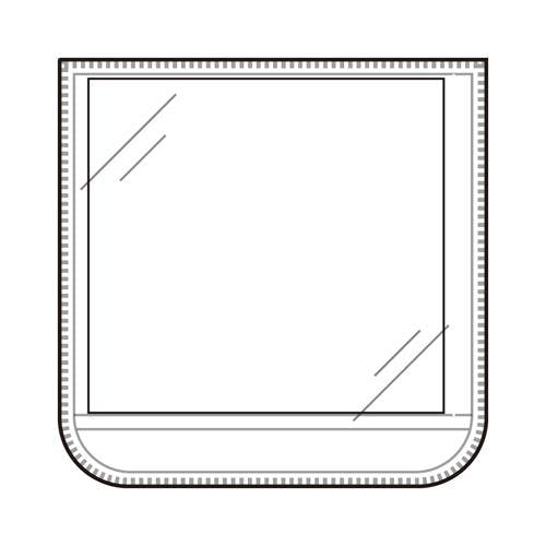 ユニット(UNIT) 胸章(差込式・白) 60x60mm EA983RJ-1 4518340090408【別送品】