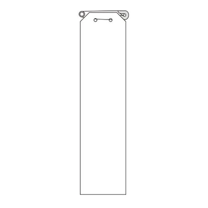 ユニット(UNIT) 120x 30mm 胸章(差込式・白/10枚) EA983RJ-11(CDC)【別送品】