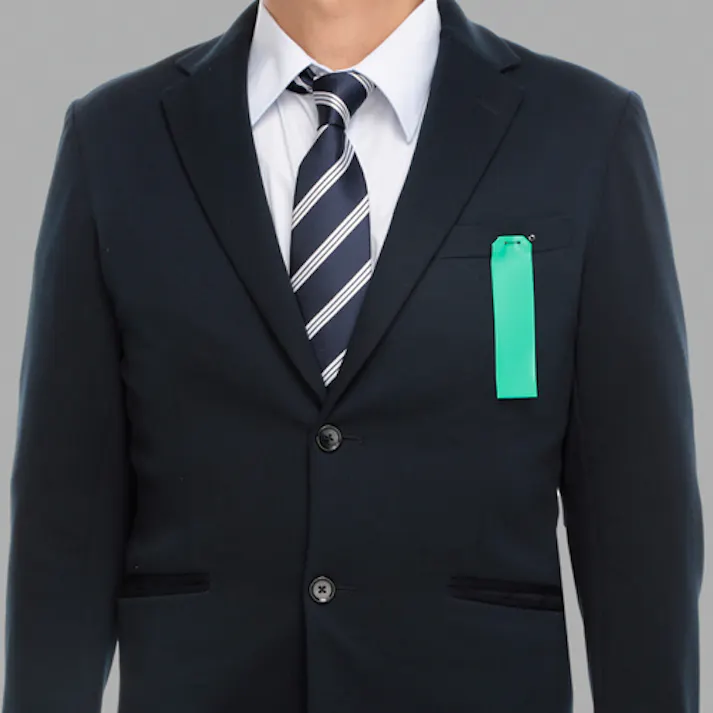 ユニット(UNIT) 胸章(差込式・緑/10枚) 120x30mm EA983RJ-14 4518340091443【別送品】