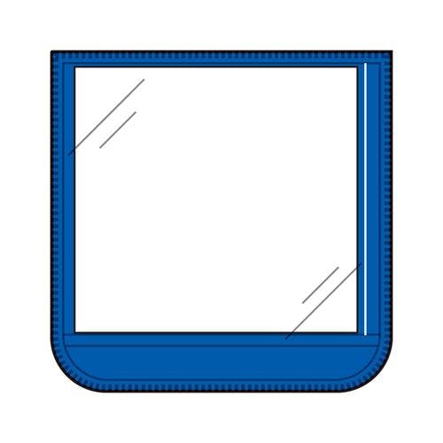 ユニット(UNIT) 胸章(差込式・青) 60x60mm EA983RJ-5 4518340090866【別送品】