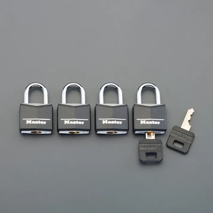 ESCO 30mm パドロック(4個組/同一キー) EA983SA-3A(CDC)【別送品】