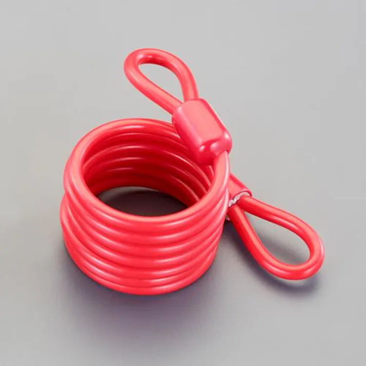 ESCO 8.0mmx1.8m スチールワイヤー(赤) EA983SF-122(CDC)【別送品】