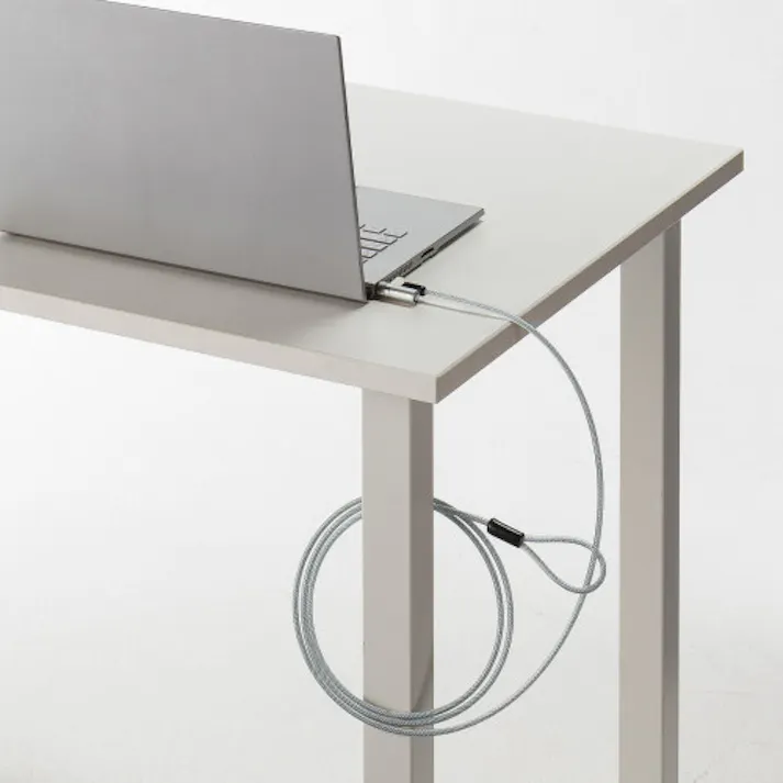 サンワサプライ φ4.5mmx1.8m セキュリティワイヤー(Nano対応/シリンダ) EA983TS-229(CDC)【別送品】