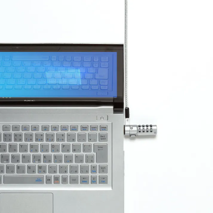 サンワサプライ セキュリティワイヤー(Nano対応/ダイヤル) φ4.5mmx1.8m EA983TS-230 4518340109988【別送品】