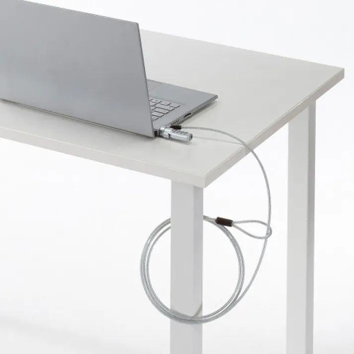 サンワサプライ セキュリティワイヤー(Nano対応/ダイヤル) φ4.5mmx1.8m EA983TS-230 4518340109988【別送品】