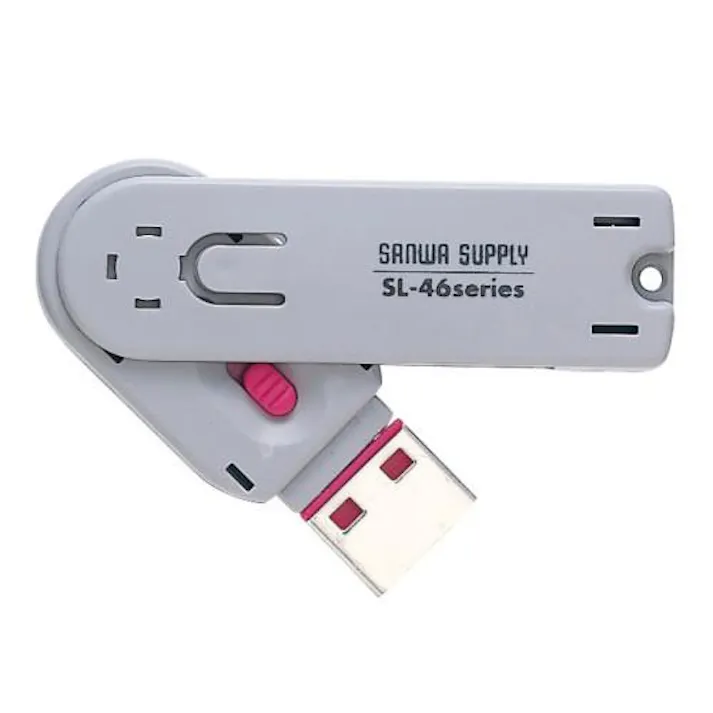 サンワサプライ USBコネクタ取付セキュリティキット(赤) EA983TS-298(CDC)【別送品】