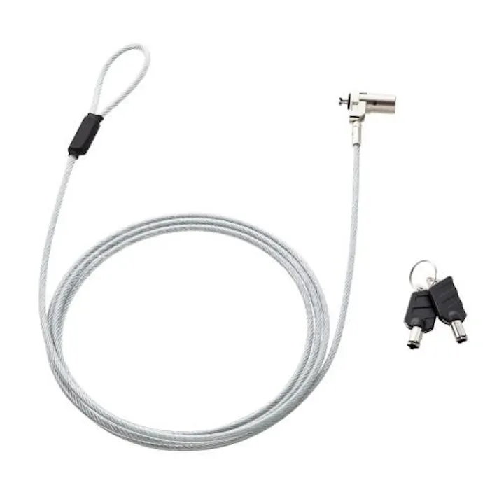 サンワサプライ φ4.4mmx 2.0m PCセキュリティワイヤーセット(小型シリンダ) EA983TS-308(CDC)【別送品】