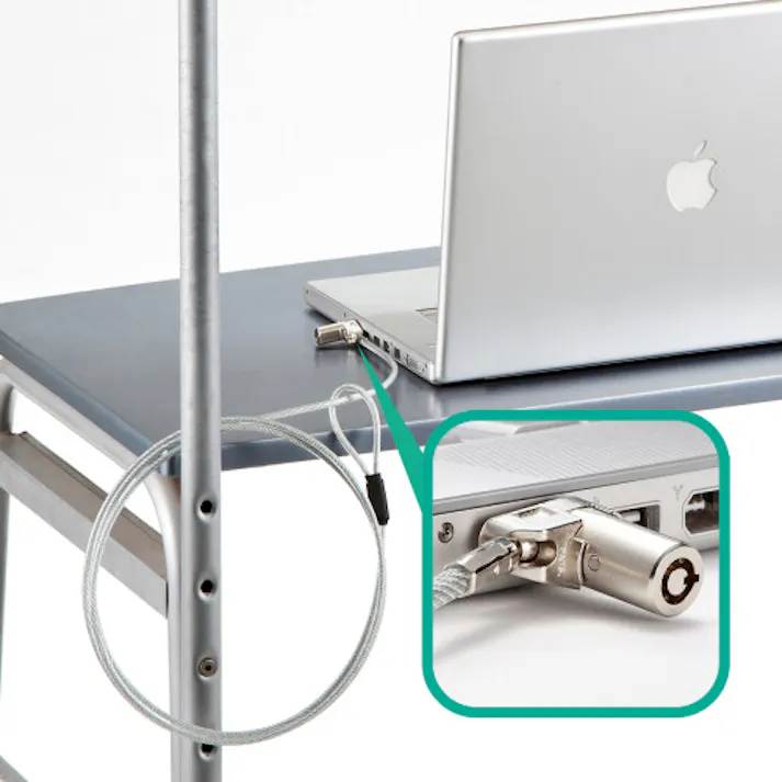 サンワサプライ φ4.4mmx 2.0m PCセキュリティワイヤーセット(小型シリンダ) EA983TS-308(CDC)【別送品】