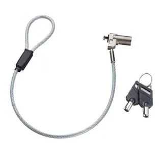 サンワサプライ PCセキュリティワイヤーセット(超小型シリンダ) φ4.4mmx2.0m EA983TS-309 4518340117563【別送品】