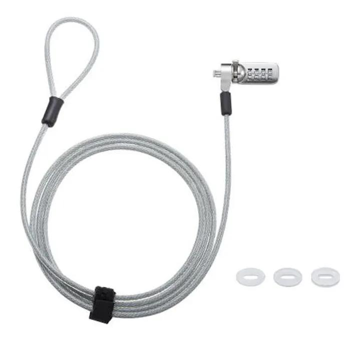 サンワサプライ φ5mmx2.0m PCセキュリティワイヤーセット(ダイヤル一体型) EA983TS-310(CDC)【別送品】