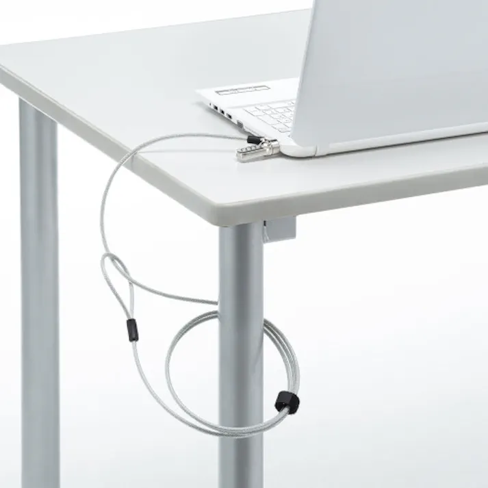 サンワサプライ φ5mmx2.0m PCセキュリティワイヤーセット(ダイヤル一体型) EA983TS-310(CDC)【別送品】