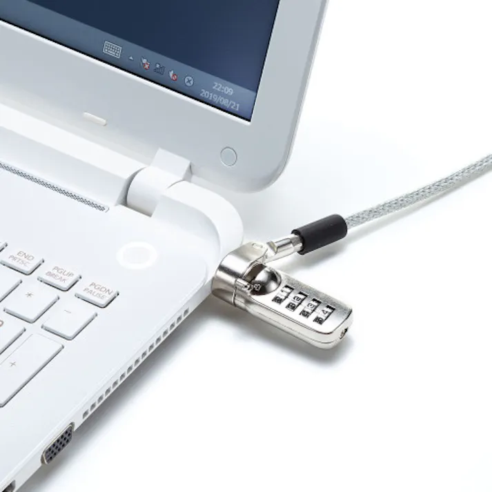 サンワサプライ φ5mmx2.0m PCセキュリティワイヤーセット(ダイヤル一体型) EA983TS-310(CDC)【別送品】