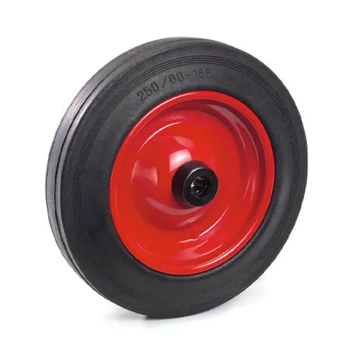 ESCO 250x 60mm ソリッドラバータイヤ(スチールホイール) EA986CW-3(CDC)【別送品】