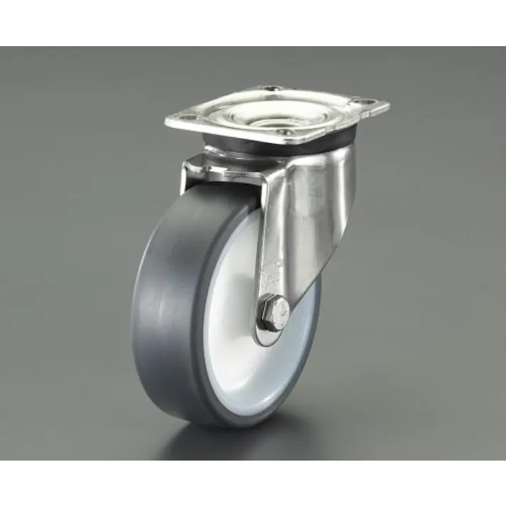 ESCO 125mm キャスター(自在金具・ステンレス製) EA986LH-125A(CDC)【別送品】