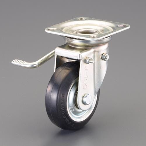 ない様キャスター 東正車輌(TOSEI) キャスター(自在金具・左ブレーキ付) 130mm EA986PN