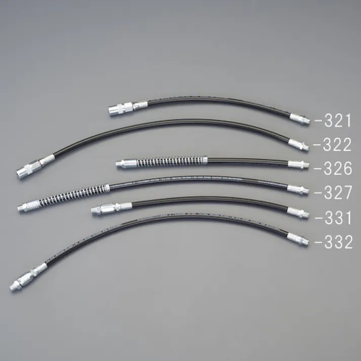 ESCO M10/450mm グリースポンプ用フレキホース(ガード付) EA991CD-327(CDC)【別送品】