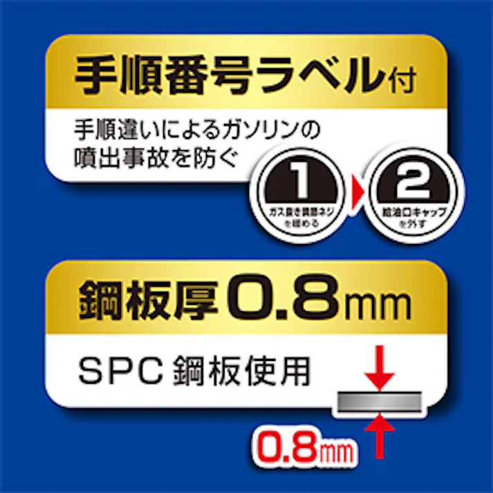 大橋産業(BAL) 20L ガソリン携行缶(UN適合品/1個) EA991HB-120B(CDC)【別送品】